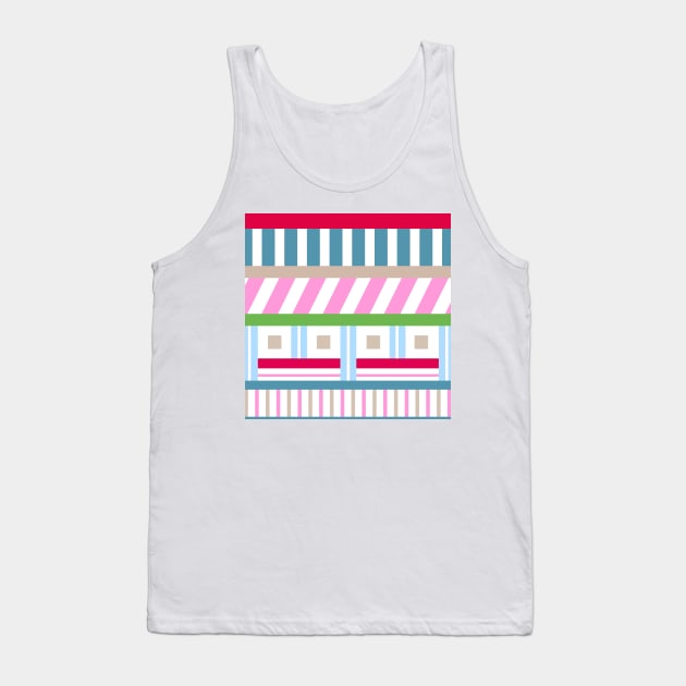 Geometric Pattern Tank Top by LaP shop